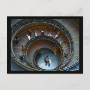 vatican stairs postcard