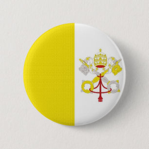 Vatican State Flag 6 Cm Round Badge