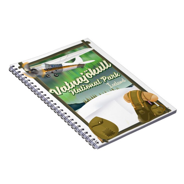 Vatnajökull National Park Iceland Notebook (Right Side)