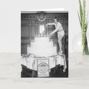 Vaudeville Birthday Party: 1926 Card