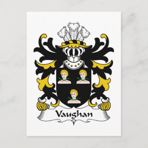 Vaughan Family Crest Postcard