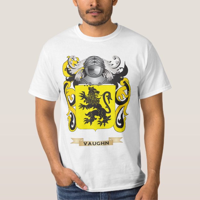 Vaughn Family Crest (Coat of Arms) T-Shirt (Front)