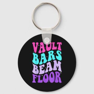 Vault Bars Beam Floor Gymnastics Gymnast Gift Key Ring