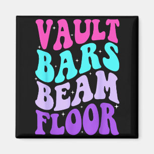 Vault Bars Beam Floor Gymnastics Gymnast Gift Magnet