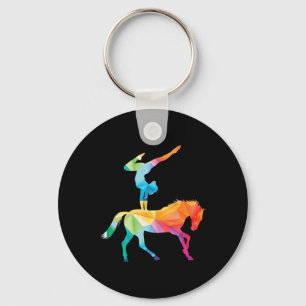 Vaultigating Horse Riding Horse Riding Sport Gift  Key Ring