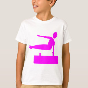 Vaulting Figure - Magenta T-Shirt