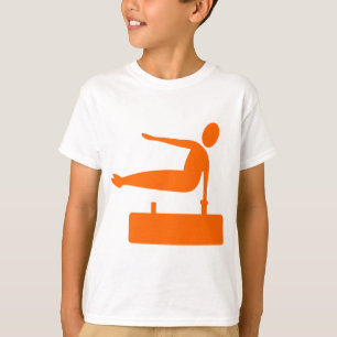 Vaulting Figure - Orange T-Shirt