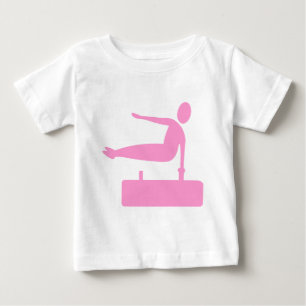 Vaulting Figure - Pink Baby T-Shirt