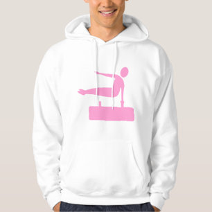 Vaulting Figure - Pink Hoodie