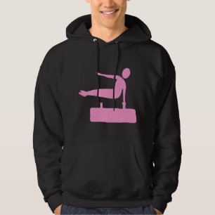 Vaulting Figure - Pink Hoodie