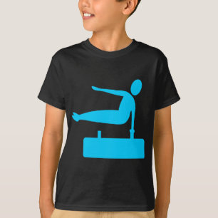 Vaulting Figure - Sky Blue T-Shirt