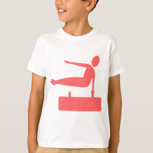 Vaulting Figure - Tropical Pink T-Shirt