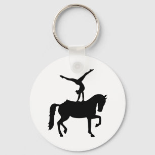 Vaulting horse key ring