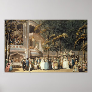 Vauxhall Gardens from Ackermann's Poster