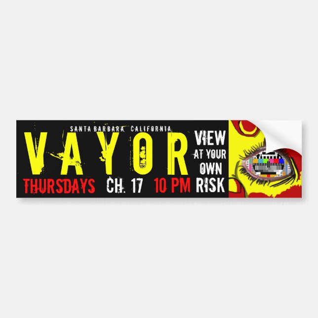 VAYOR Eyeball Bumper Sticker (Front)