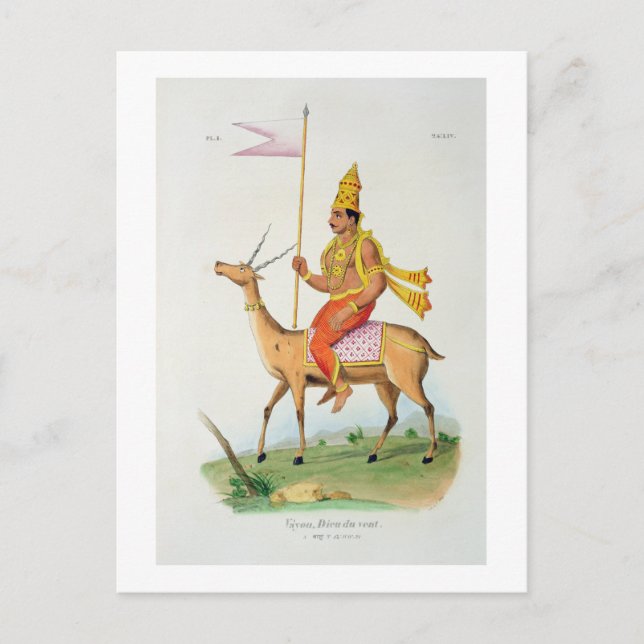 Vayu, engraved by C. de Motte (1785-1836) (colour Postcard (Front)