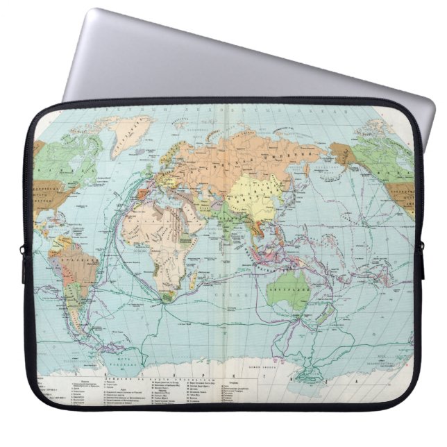 Vazhneishie Inostrannye Krugosvetnye Zkspeditsii Laptop Sleeve (Front)
