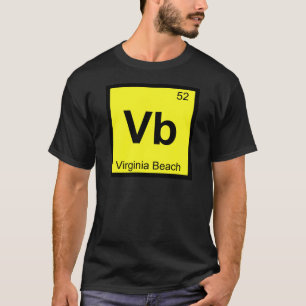Vb - Virginia Beach City Chemistry Periodic Table T-Shirt