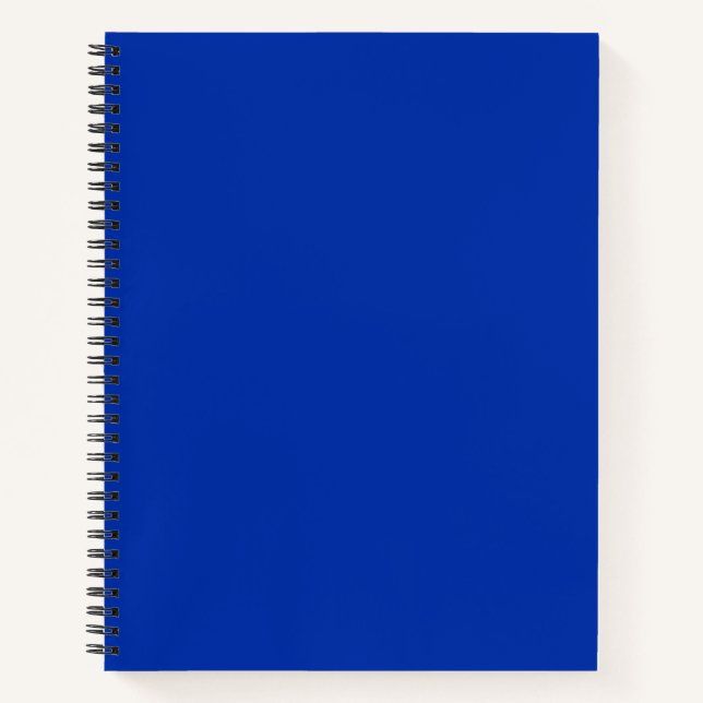 "VBRANT Blue" CUSTOMIZABLE Hardcover Notebook (Front)