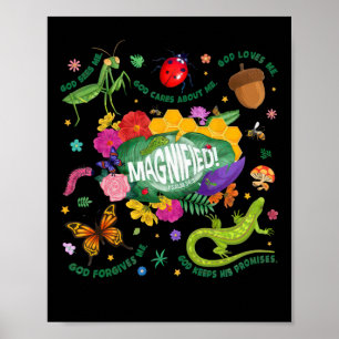 Vbs 2025 Magnified Christian Summer Camp Religious Poster