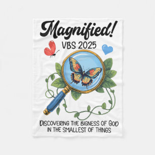 Vbs 2025 Magnified Insects Adventure Vacation Bibl Fleece Blanket
