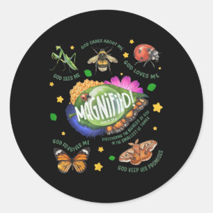 Vbs 2025 Magnified Smallest Insects Adventure Chri Classic Round Sticker