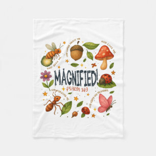Vbs 2025 Magnified Smallest Insects Adventure Vbs Fleece Blanket