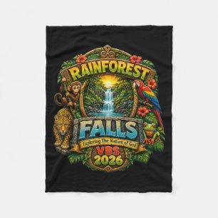 Vbs 2026 Rainforestfalls Exploring The Nature Fleece Blanket