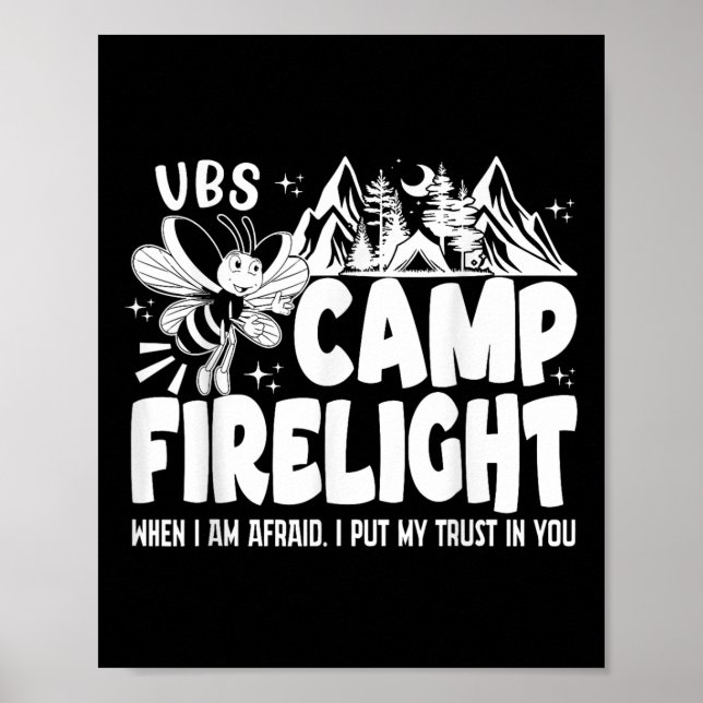 Vbs Camp Firelight Vbs 2024 Vacation Bible School  Poster (Front)