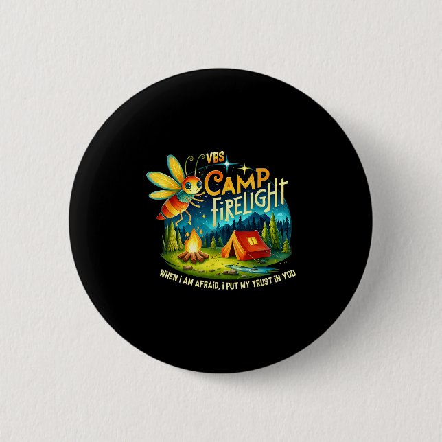 Vbs Camp Firework 2024 Camp Firelight Vacation Bib 6 Cm Round Badge (Front)