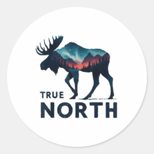 Vbs Christian Summer School True North Vbs 2025 Classic Round Sticker