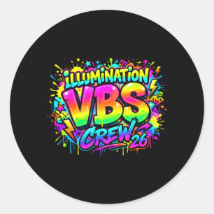 Vbs Crew 2026 Vacation Bible School Crew Leader Classic Round Sticker