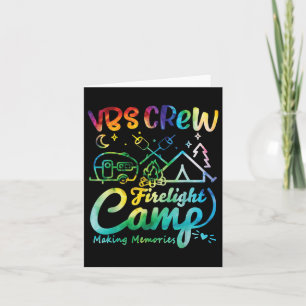 Vbs Crew Camp Firelight Vacation Bible School Camp Card