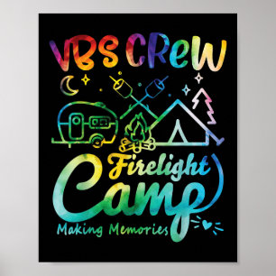 Vbs Crew Camp Firelight Vacation Bible School Camp Poster