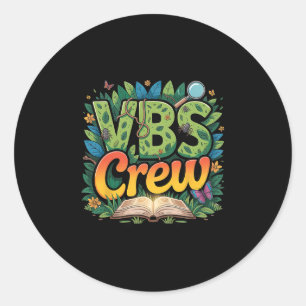 Vbs Crew Camp Youth 2025 Magnified Insects Adventu Classic Round Sticker