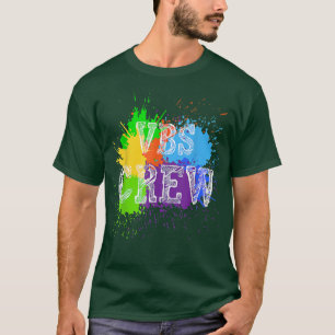 VBS Crew Design Paint Splatter Vacation Bible Scho T-Shirt