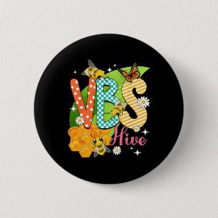 Vbs Hive Vacation Bible School 2025 Bumble Bee Hon 6 Cm Round Badge