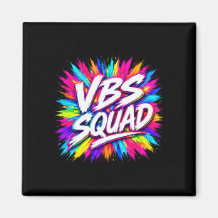 Vbs squad colourful splash vacation bible school magnet