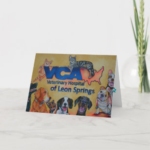 VCA Veterinary Hospital Greeting Card