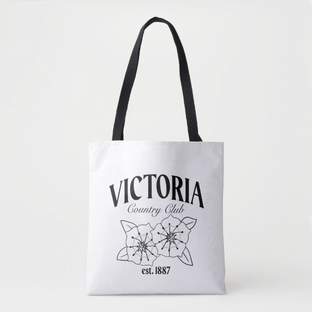 VCC Logo by Haley - Black Tote Bag (Front)