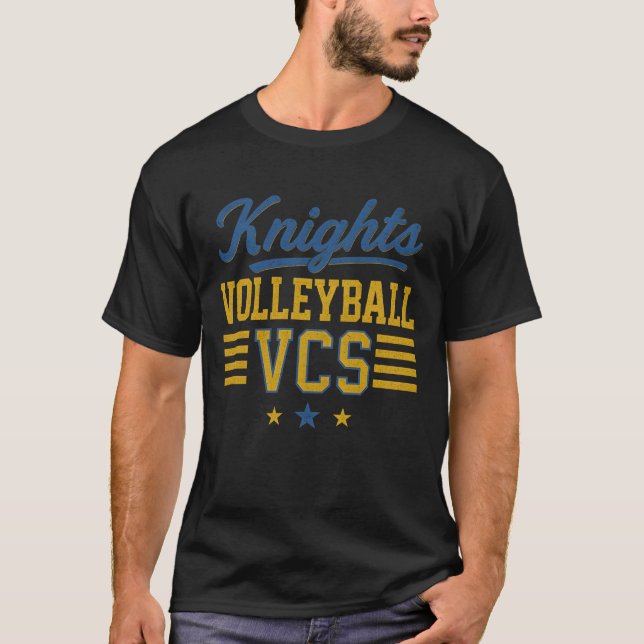 VCS Knights Volleyball 2025 T-Shirt (Front)