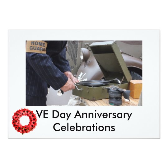 VE Day celebrations invite