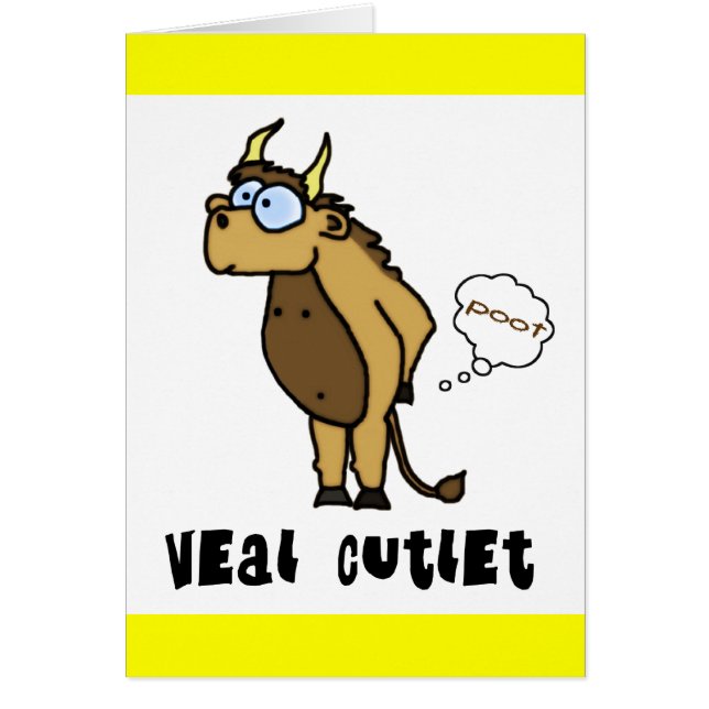 Veal Cutlet Card (Front)