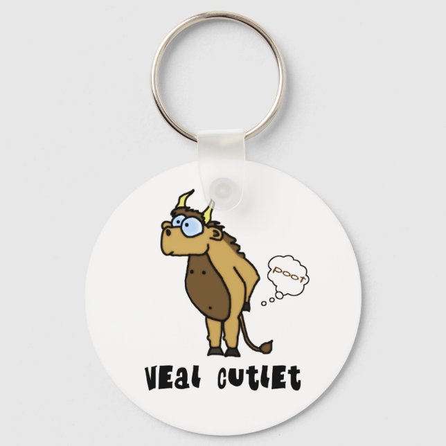 Veal Cutlet Keychain (Front)