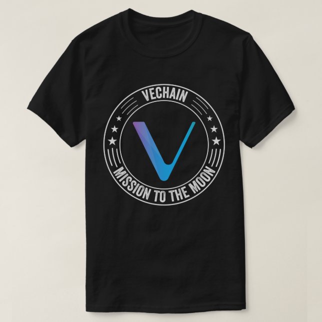 Vechain Mission To The Moon VET Crypto Coin HODL T-Shirt (Design Front)