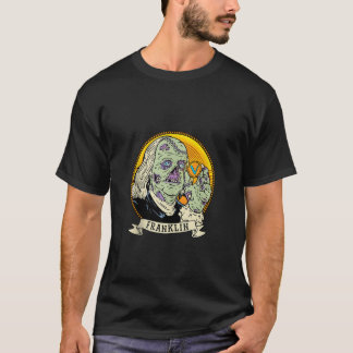 Vechain Zombie Dollar Ben Franklin Hodl VET Crypto T-Shirt