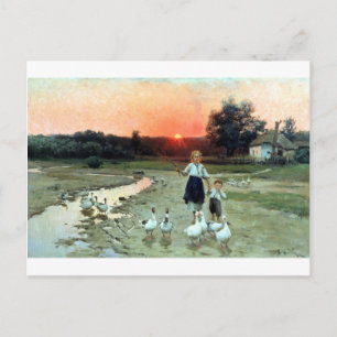 Vechoriye: Evening in Ukraine Postcard