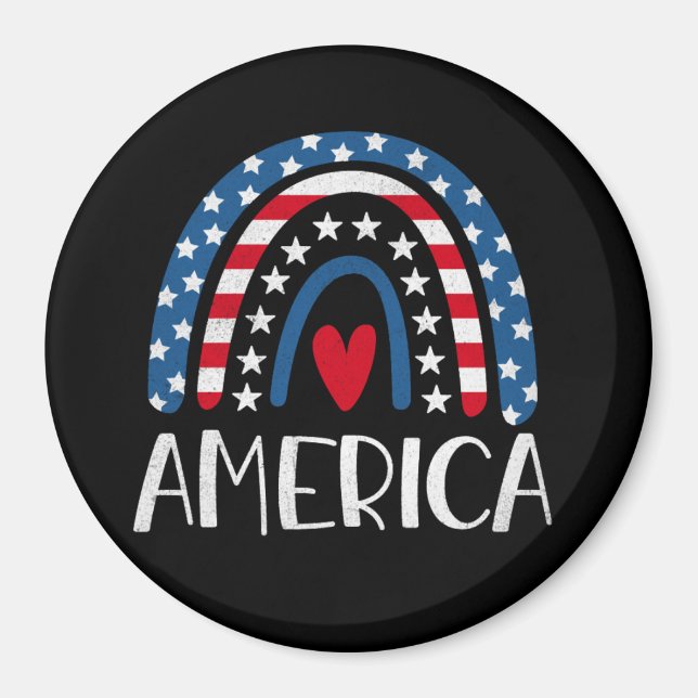 Vector 4th july american independence day (1) magnet (Front)