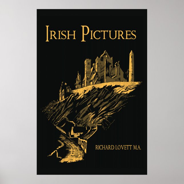 Vector Art Rock of Cashel Ireland, book cover Poster (Front)