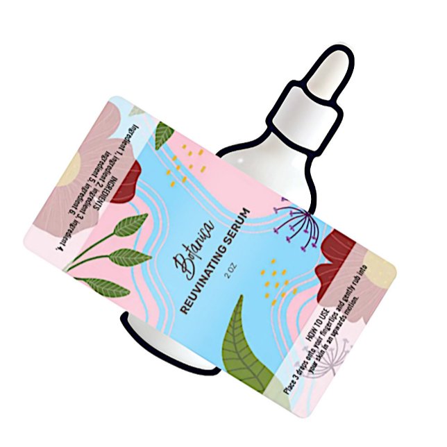 Vector Botanical Serum Dropper Bottle Labels (Creator Uploaded)
